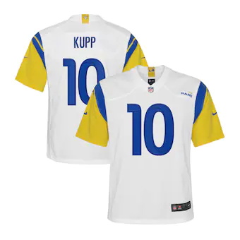 youth nike cooper kupp white los angeles rams alternate gam